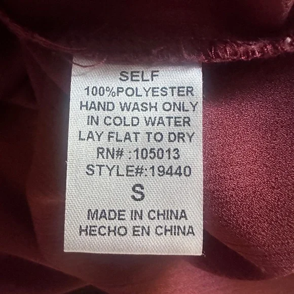 Savanna Jane Women’s Terracotta Embroidered Babydoll Rust Blouse S - Picture 10 of 10